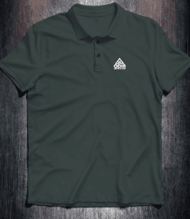 Basic polo Charcoal Front