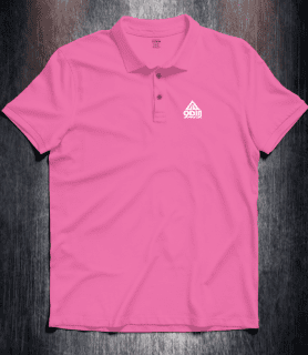 Basic polo Pink Front