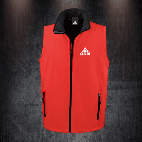 body warmers red-black