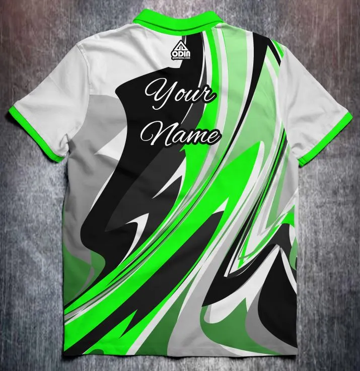 Abstract bright paint Green - Image 2