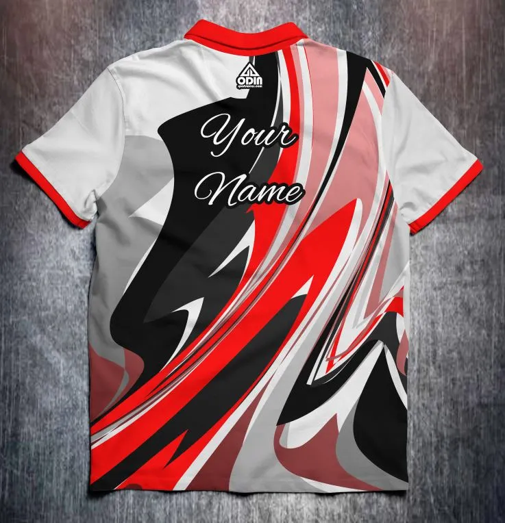 Abstract bright paint Red - Image 2