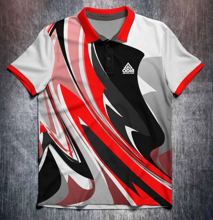 Abstract bright paint Red