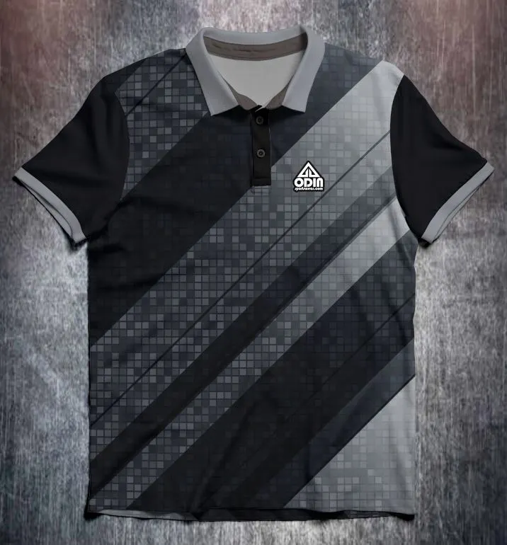 Black white abstract geometric