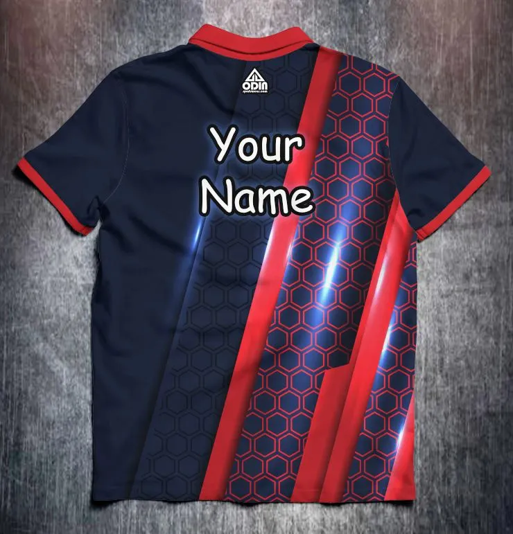 Blue Red Technical Hexagon - Image 2