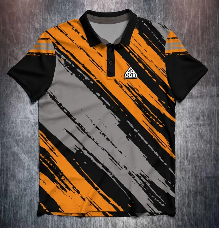 Paint strokes Orange