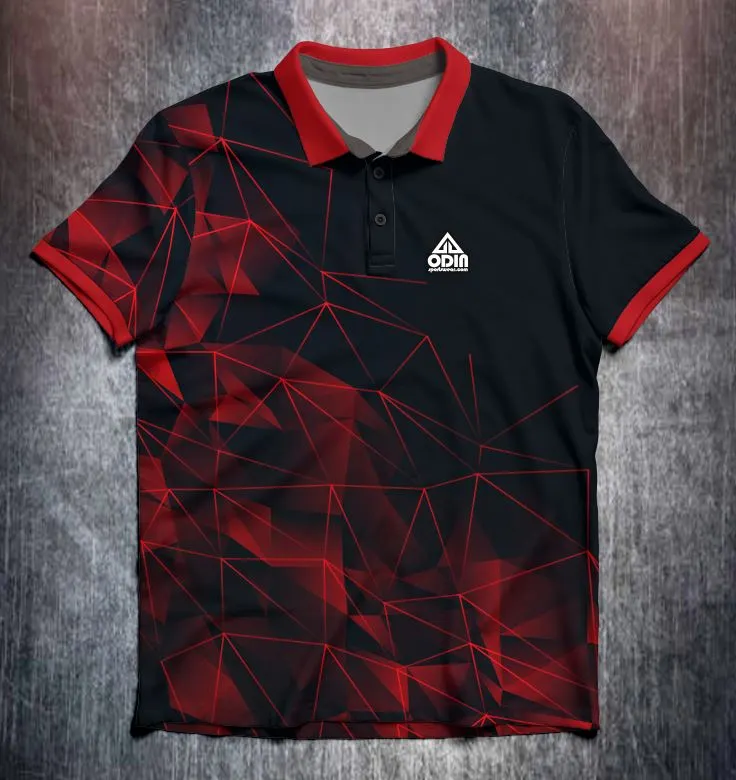 Red Technical Mesh
