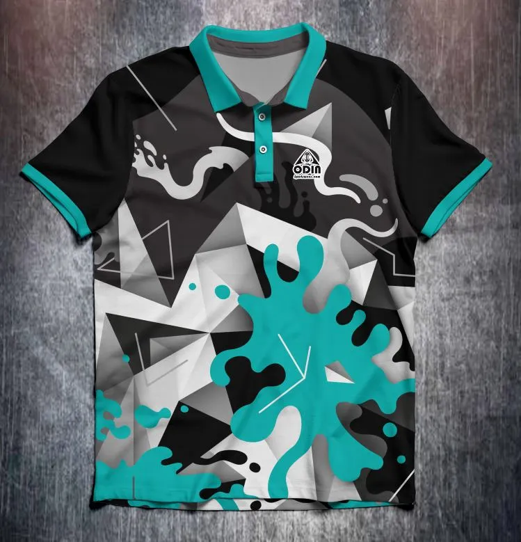 Splash Geometric Aqua