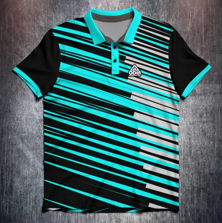 Stripes stripes stripes Black grey aqua