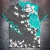 Broken Pieces Hexagon Aqua Grey - Image 2